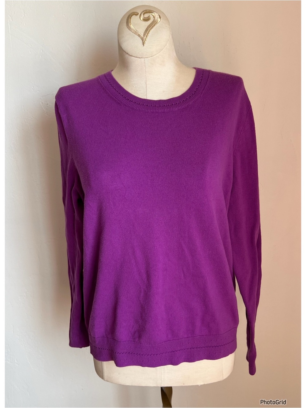 Boden Purple Crewneck Sweater Medium